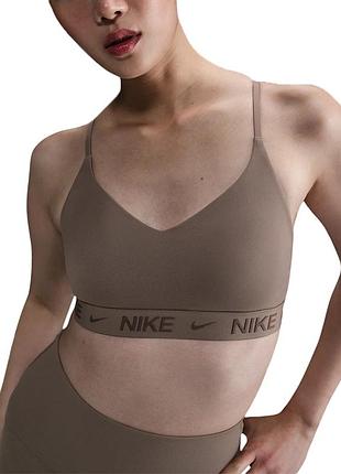 Бра женский nike w nk df indy lgt spt bra коричневый