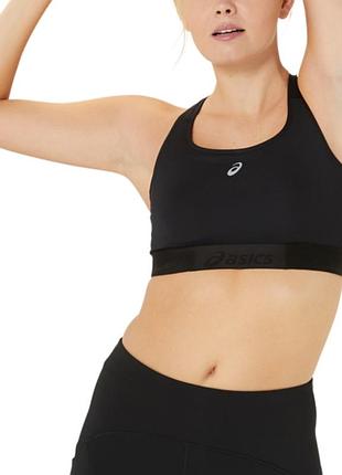 Бра женский asics road compression bra черный 2012c995-001