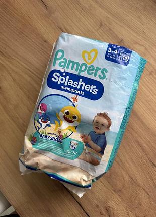 Підгузки-трусики pampers splashers для плавання