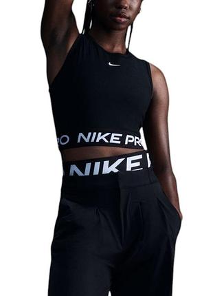Майка жіноча nike nike pro df 365 crop tank чорна