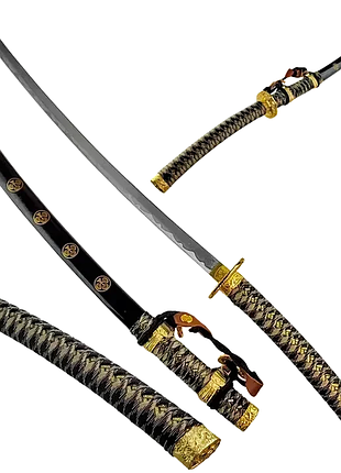 Декоративный самурайский меч doublehand samurai с подставкой (109 см) zs-9307