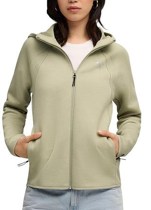 Толстовка жіноча puma evostripe full-zip hoodie dk оливкова 68814182