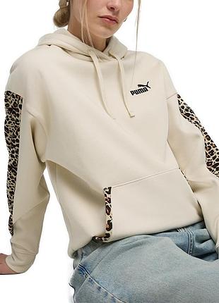 Толстовка жіноча puma ess graphic animal comfort hoodie fl молочна 68808487