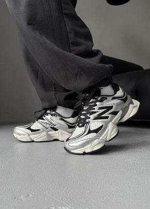 Кроссовки женские new balance 9060 silver/black