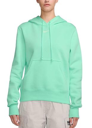 Толстовка жіноча nike w nsw phnx flc std po hoodie м'ятна