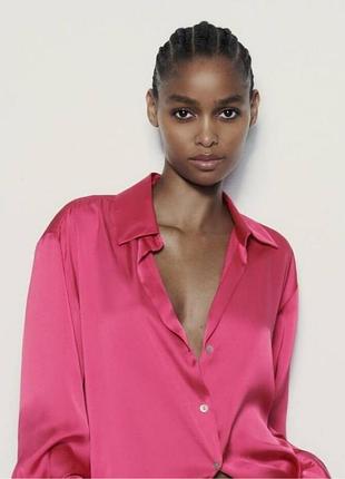 Сорочка розова, zara, l