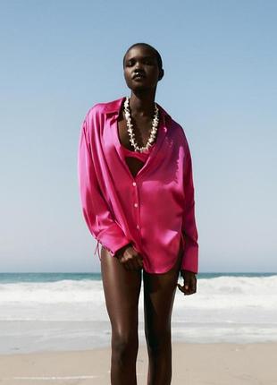 Сорочка розова, zara, l