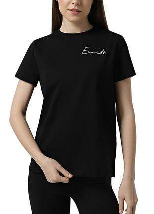 Футболка жіноча evoids axis чорна