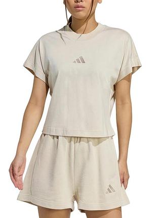 Футболка жіноча adidas w all szn tee бежева