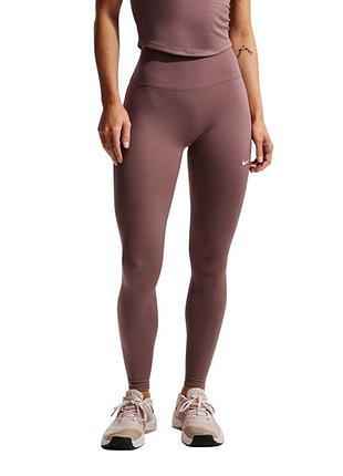 Леггинсы женские nike w nk df one hr tight useam коричневые