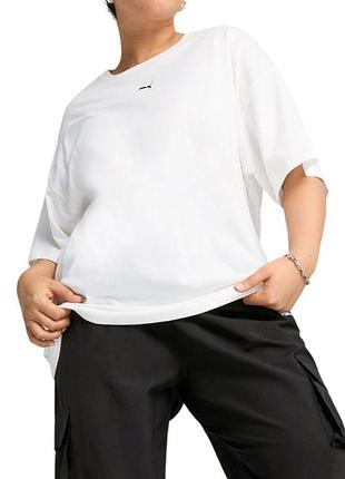 Футболка жіноча puma ess relaxed tee біла 68497102