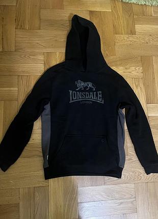 Худі чоловіче lonsdale london чорне