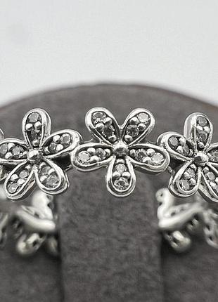 Серебряное кольцо пандора маргаритки р.17 pandora