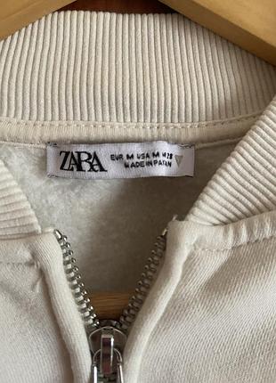 Спортивний костюм жіночий zara молочний на блискавці m