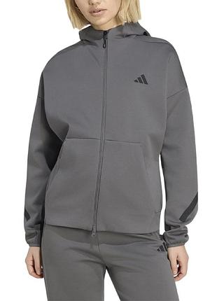 Женская толстовка adidas w z.n.e. fz темно-серая