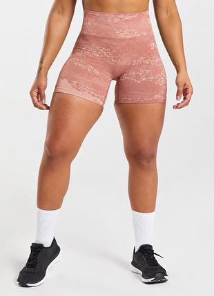 Gymshark camo seamless   женские спортивные-беговые шорты/велосипедки