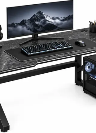 • комп'ютерний та ігровий стіл dash s12 120×60×72,5 см або 140×60×72,5 см  для пк, ноутбука, роботи та навчання (тільки нова пошта)