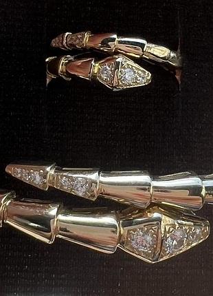 Золотий комплект в стилі bvlgari