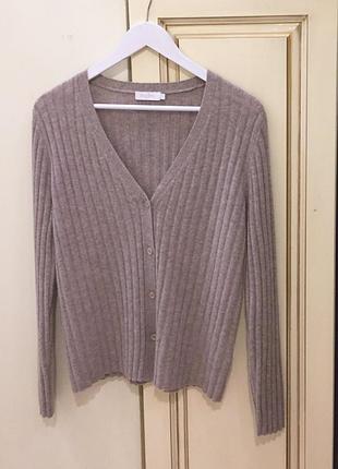 Новый.кардиган из кашемира бренда paul kehl zürich 100% cashmere pearlрдинed cardigan beige oatmeal оригинал из свежих коллекций