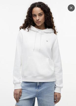 Белый худи tommy hilfiger