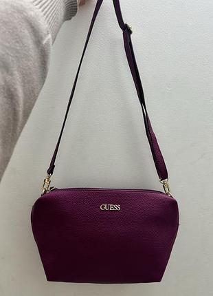 Сумка жіноча guess фіолетова 2