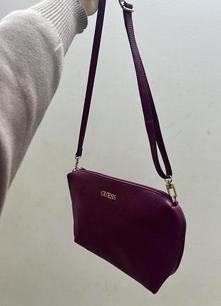 Сумка жіноча guess фіолетова 6