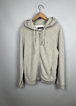 Чоловіче худі allsaints сіре з капюшоном