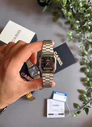Годинники унісекс casio vintage edgy aq-230a-1dmqyes сріблястий