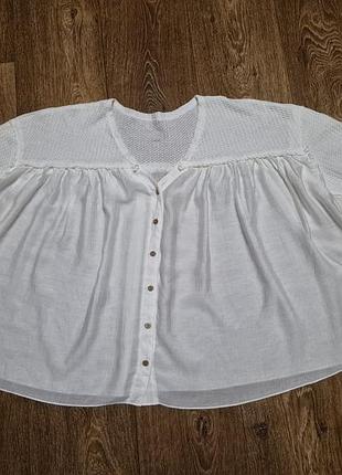 Нова молочна блуза shein oversize/l-xl 5