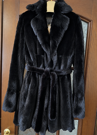 Lux норковая шуба blackglama,mink velvet,италия,плюшевая норка