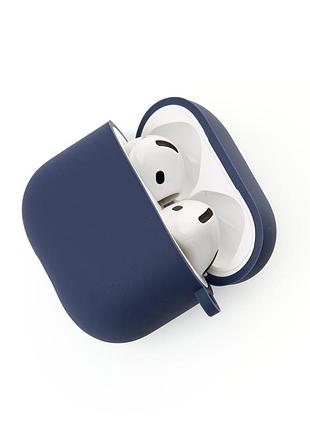 Чехол для airpods 4 soft+fiber midnight blue