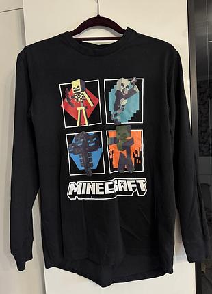 Новий лонгслів реглан minecraft cool club, р. 164 (кофта мінкрафт тнт)