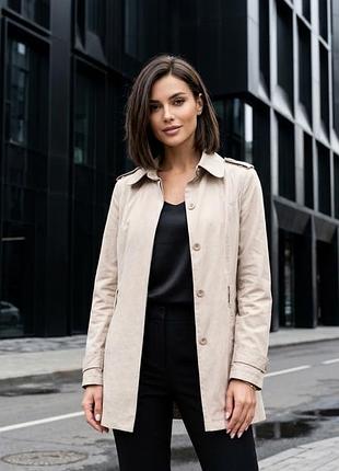 🧥 стильний бежевий плащ / тренч oggi | m (eur 38–40) 🔥