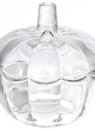 Сахарница стеклянная "crystal pumpkin" 200мл с крышкой