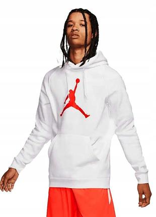 Фирменный худи jordan (белый, размер l)