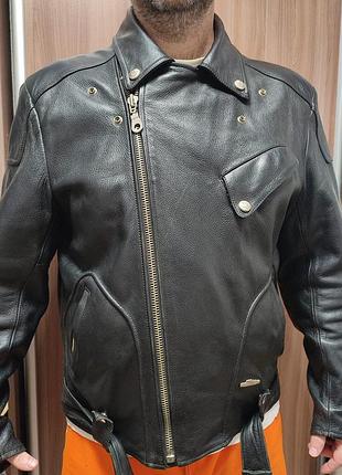 Преміальна шкіряна чоловіча куртка-косуха ixs biker basics authentic motorcycle gear (оригінал, xxl)