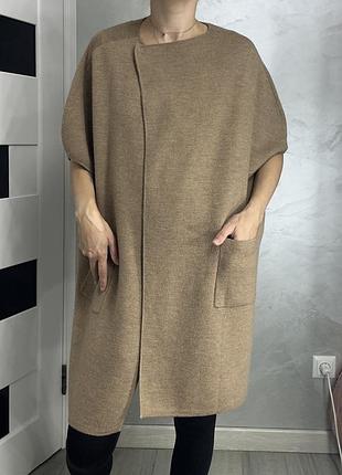 Кейп пончо 100% merino wool вовна wrap жіночий м-л