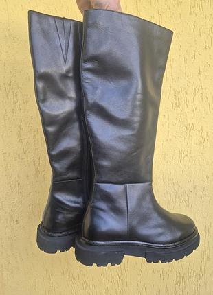 Кожаные сапоги 41-42 р 3