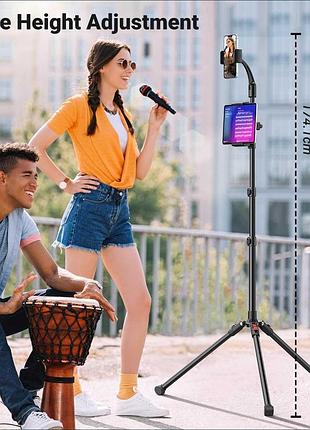 Універсальний підлоговий/високий штатив-трипод ugreen (модель типу lp585/tablet and phone tripod stand) з одночасного встановлення планшета