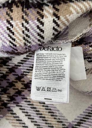 Тепла сорочка в клітинку рубашка defacto 6