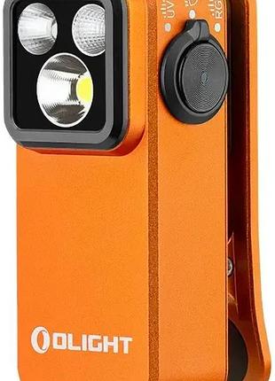 Фонарь olight oclip pro s, orange