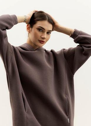 Тепла жіноча толстовка xxl-3xl. сливовий