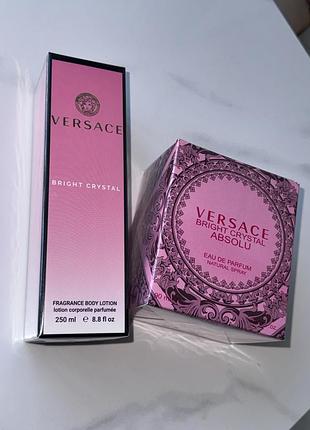 Набір versace парфуми 90 мл+ крем для тіла версаче