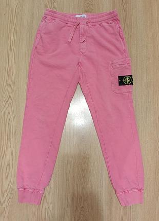 Оригінальні спортивні штани (джоггери) stone island у топовому кольорі rose quartz