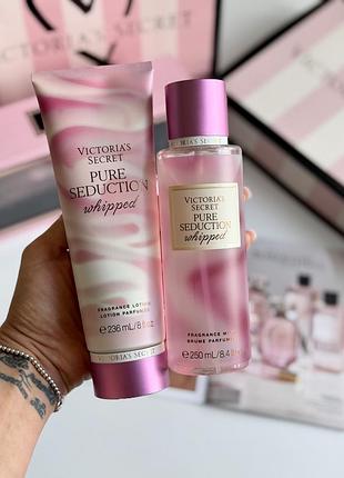 Спрей та лосьйон для тіла pure seduction whipped victoria’s secret