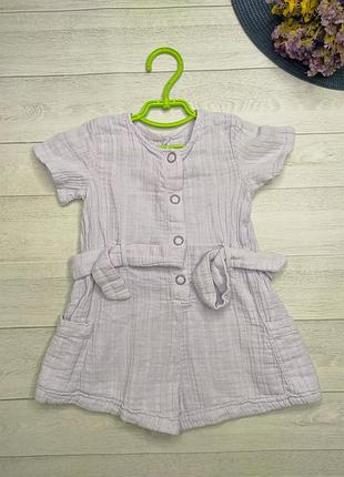 Муслиновый комбинезон zara 1.5-2 года (86-92)