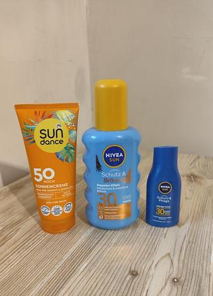 Солнцезащитный набор nivea sun и sundance (германия)