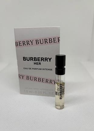 Оригинальный пробник her intense burberry парфюмированная вода