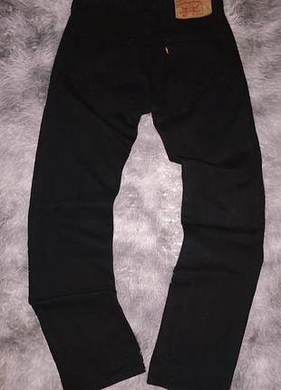 Чоловічі джинси levi’s 501 чорні w32 l34