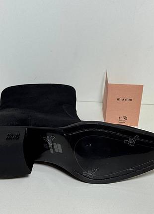 Казаки чорна замша miu 3
